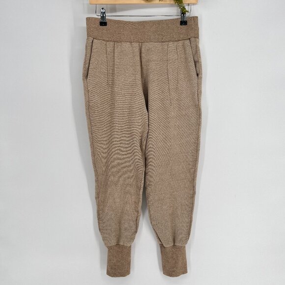 Revolve Varley Amberley Pant Jogger Biscuit | Tan Beige Size Small Minimalist - Picture 4 of 10